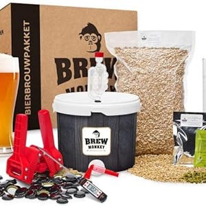 Brew Monkey Compleet Weizen Bierbrouwpakket | 5 Liter | Bier Brouwen in je Eigen Keuken | Bier Brouw Pakket met Verse…