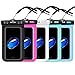 odbo Universal Waterproof Case Dry Bag Pouch for Smartphones, iphone 6, 6s, 6 Plus, 7, Samsung, HTC, Nokia, Motorola, Sony for Phones up to 6.0” Screen (Black)