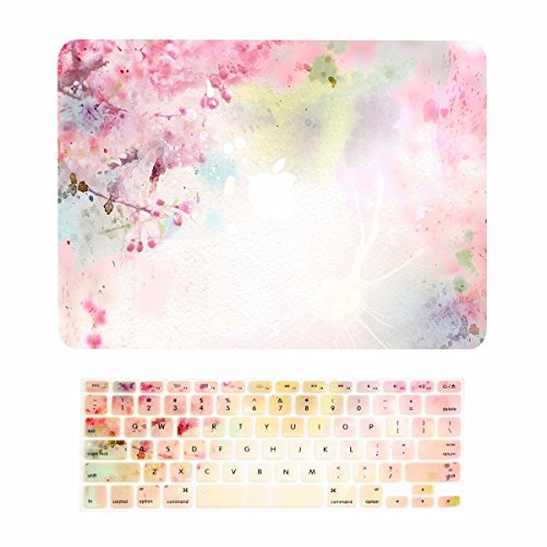 TOP CASE – 2 in 1 Bundle Deal Retina 15-Inch Vibrant Summer Graphics Rubberized Hard Case + Keyboard Cover for MacBook Pro 15