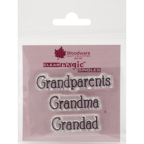 Woodware craft collection grandparents stamps sheet, 2.…