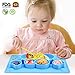 Baby Placemat,Charminer Kids Suction Plates Portable Toddler Bowls, Silicone Non Slip Mats for Baby Led Weaning Cute Animal Shape