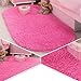 ACTCUT Super Soft Indoor Modern Shag Area Rugs Fluffy Beding Room Shaggy Carpets Dining Living Room Nursery Rug 2.6'x 5', Oval Hot Pink