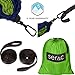 [Durable Hammock & Strap Bundle] Serac Classic Portable Single Camping Hammock with Suspension System - Perfect for The Backpack, Lightweight Travel and Camping (Forest Stream Blue/Green)