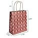 Sumille Paper Gift Bags, Set of 24 Medium Handle Bags for Shopping, Party, Wedding, Business, Craft, Ornaments, Presents, 9x7.3x3.3 inch (12 Pack Kraft Bags +12 Pack White Paper Bag) (Printed)