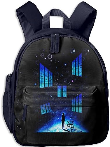 Black Window Students Book Bag Children Schoolbags Backpacks For Teens Boys Girls