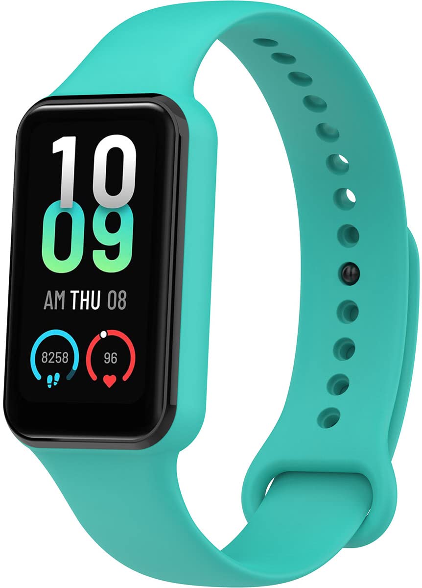 BBZ Sport Waterproof Soft Silicone Band Compatible with Amazfit band 7 strap