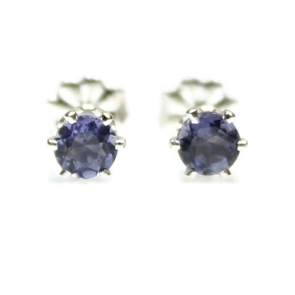 iolite stud earrings