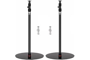 IFOOTAGE A400 Round Base Monopod, 79'' Photography Light Stand Flat Base, Aluminum Studio Stand Camera Tripod Monopod for DSLR Camera, Light, Live Streaming, Vlogging, Payload 10KG/22LBS (2 Pack)