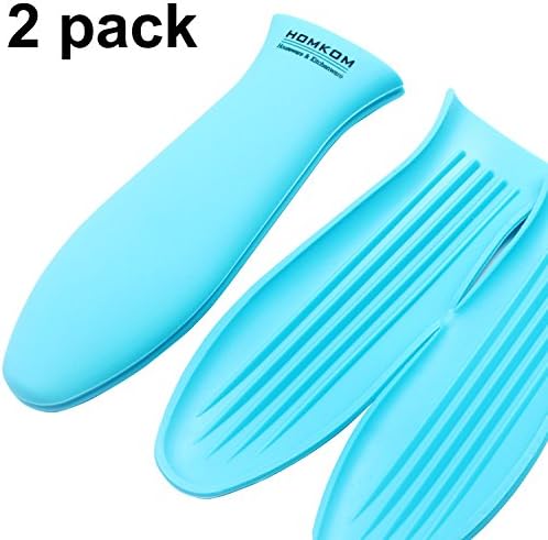 2 PACK - Silicone Pot Holder for Cast Iron Skillet,Grill Pan, Griddles
