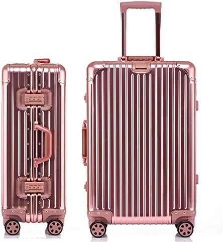 Luggage Hard Shell Travel Bag Full Aluminium Spinner Travel Luggage Trolley Cases Luggage With TSA Lock Hardshell Lightweight Carry-on Uprights Suitcase 360° Silent Spinner Multidirectional Wheels Air