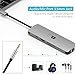 1byone USB C Hub 9 in 1 Aluminum Multiport Adapter With USB-C Charging, Port of Mic/Audio,3 USB 3.0 ports, HDMI, SD, MICro SD for Macbook Pro, Surface Pro,Notebook PC, USB Flash Drives and More