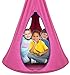 Sorbus Kids Nest Swing Chair Nook - Hanging Seat Hammock for Indoor Outdoor Use - Great for Children, All Accessories Included (40 Inch, Nest Pink) primary