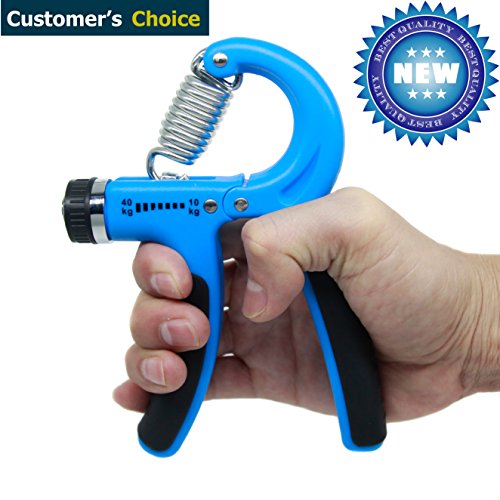 Hand Grip Strengthener Adjustable Resistance 22-88 Lbs Non-slip Hand Exerciser Grip for Finger, Wrist and Arm Training