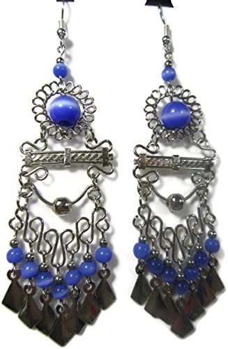 Handmade Stone Bead Earrings Hippie Jewelry for Women Girls