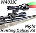 Wicked Lights W403IC Deluxe Night Hunting Kit with Green, Red, and White Intensity Control LED's for Predator, varmint & Hog Complete 3 led Light kit