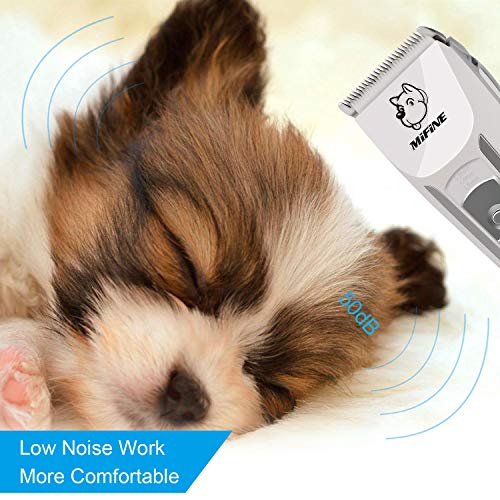 Professional Dog Grooming Clippers - Rechargeable Dog Grooming Kit and Dog Hair Clippers Cordless Suitable Dog & Cat and Other House Animals, Dog Hair Trimmer - Thumbnail 4