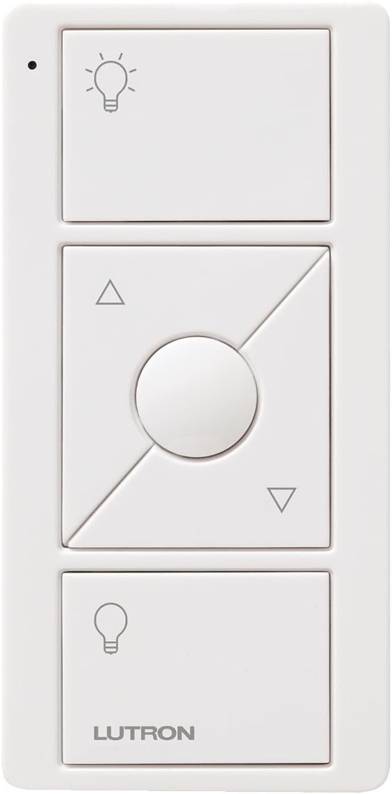 Lutron Caseta Smart Home Plug-in Lamp Dimmer Switch and Pico Remote Kit, Works with Alexa, Apple HomeKit, and The Google Assistant | P-PKG1P-WH | White - - 