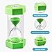 Sand Timer VAGREEZ Hourglass Sand Timer 3 Minutes 15 Minutes Timer Clock Toothbrush Timer for Kids Games Classroom Home Office Kitchen Use (Pack of 2)