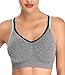 Sports Bra for Women Medium Support Cross-Back Yoga Bras Removable Pad