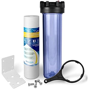 Whole House Water Filtration System, Transparent Big Blue Housing, 1