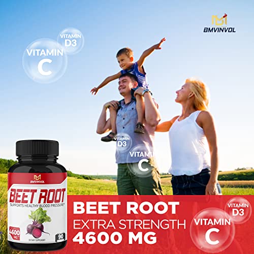 Beet Root Capsules 4600mg Herbal Equivalent 11in1 Powerful Blend of Olive Leaf, Garlic