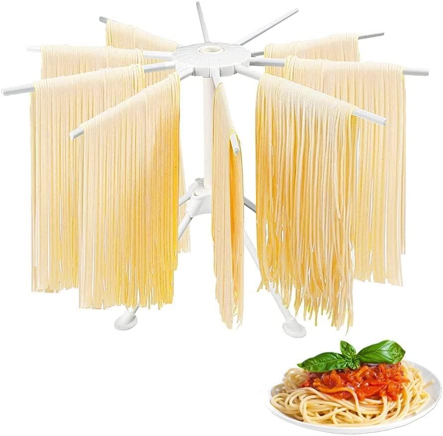 Eatbuy Noodle Drying Rack-Noodle Spaghetti Pasta Drying Rack Stand Dryer Foldable Kitchen Tool(White)