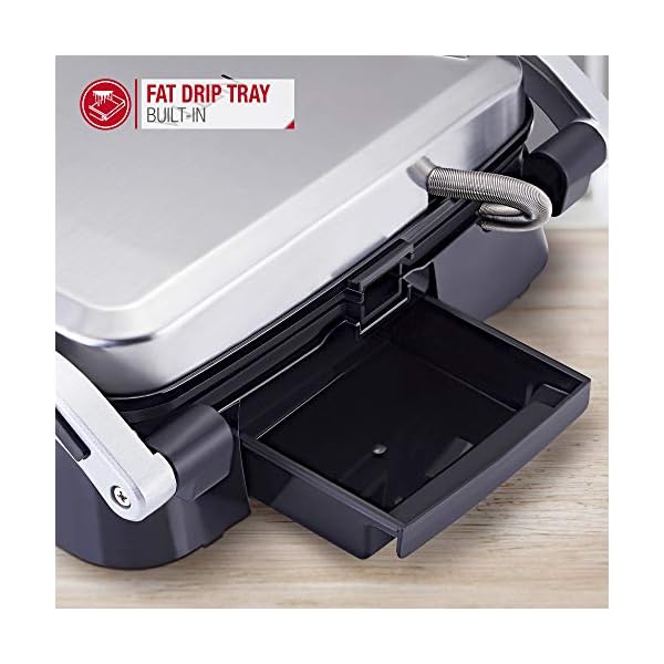 NETTA-Panini-Maker-Health-Grill-Sandwich-Toaster-Panini-Press-2-Slice-Non-Stick-Grill-Plates-1500W-Stainless-Steel NETTA Panini Maker & Health Grill - Sandwich Toaster, Panini Press - 2 Slice Non-Stick Grill Plates – Built-In Fat Tray…