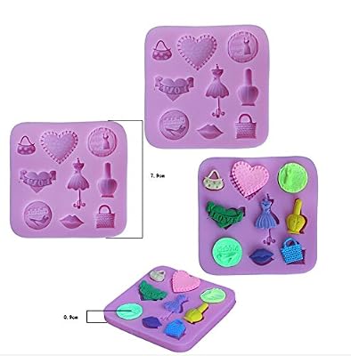 Easting Cake/chocolate/sugar Decorating Silicone Mini Cube Craft Fondant Mold Tray(send By Random Colour)