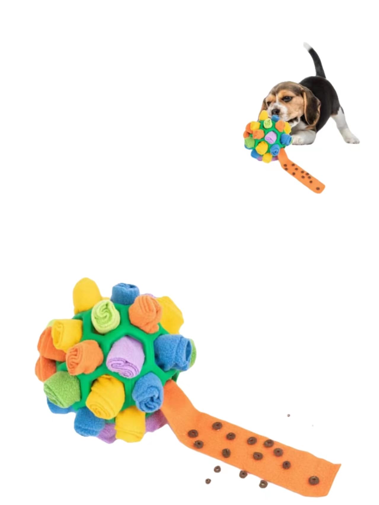 BAYINSHIDM Dog Snuffle Ball Enrichment Game Feeding Mat Slow Feeder Stress Relief Toy Dog Brain Stimulating Toys for Intellectual Training (Green)