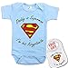 Igloo Daddy Is Superman & I'm His Kriptonite Cute Baby Bodysuit Onesie & Matching Bib