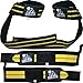 Wrist Wraps + Lifting Straps Bundle (2 Pairs) for Weightlifting, Cross Training, Workout, Gym, Powerlifting,Bodybuilding-Support for Women & Men,No Injury during Weight Lifting-Yellow