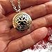 Aromatherapy Essential Oil Diffuser Locket Necklace ~ Wear Your Aroma Oils ~ Hypo-Allergenic Surgical Grade Stainless Steel Pendant Jewelry Set | 3 Refill Pads Included | For Men, Women, Boys & Girls