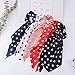 10 Pcs Chiffon Hair Scrunchies Elastic Hair Bands Hair Scarf Floral Hair Ties 2 in 1 Vintage Ponytail Holder Hair Accessories for Women Girls