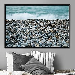 signwin Framed Canvas Wall Art Coastal Scenery Aerial...