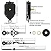Blisstime Pendulum Clock Movement Mechanism Replacement, DIY Clock Motor Kits with Hands - 1/2 Inch Maximum Dial Thickness, 9/10 Inch Total Shaft Length