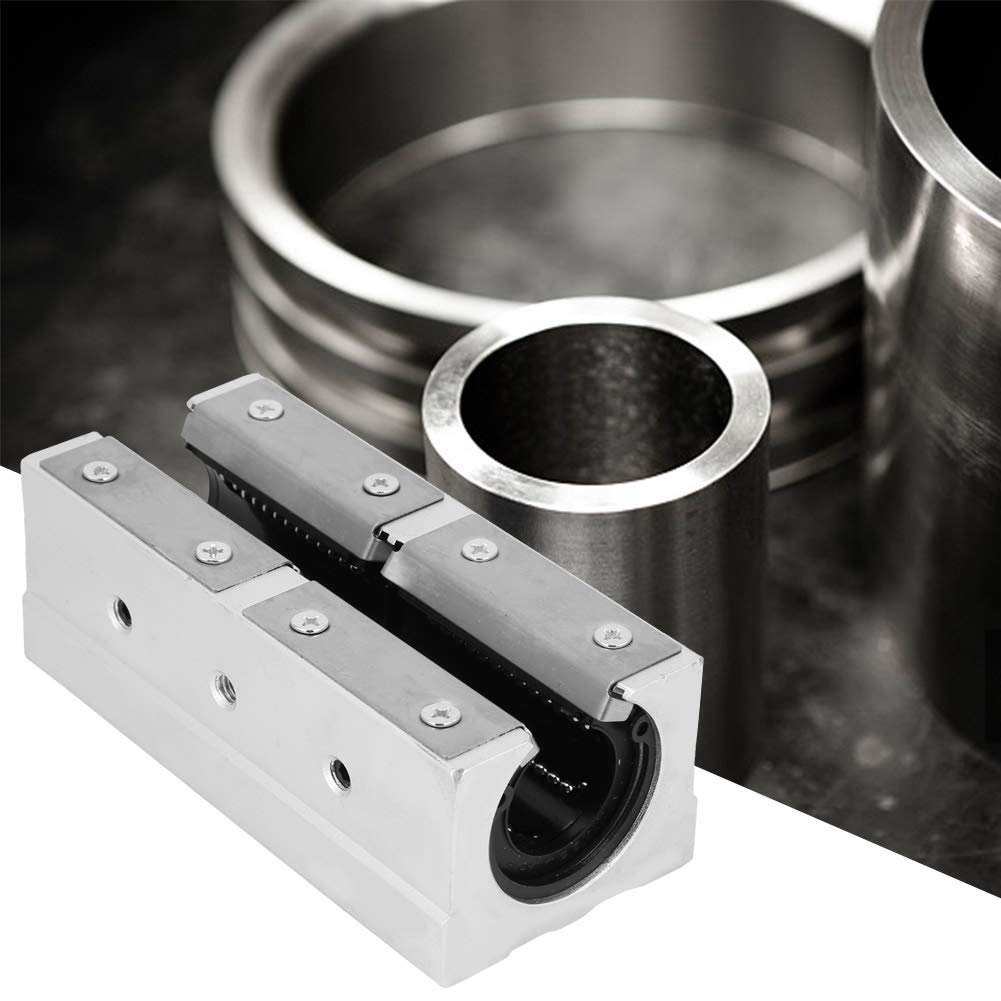 Summer Enjoyment Linear Bearing Slide,SBR25LUU 25mm Aluminum Open Type Linear Motion Bearing Slide Block