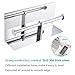 Double Toilet Paper Holder with Shelf Polished Chrome, APLusee SUS304 Stainless Steel Contemporary Bathroom Tissue Roll Holder Cell Phone Storage Rack