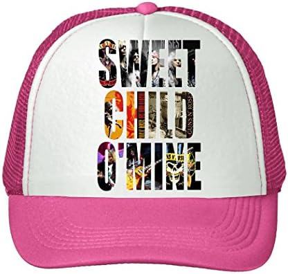 guns n roses logo Hats Unisex And Adjustable Snapback cap Pink