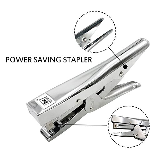 Heavy Duty Staplers - Desktop Staplers with 1000 Staples Stapler 20 sheets Capacity Fit 24/6 & 26/6 Staples for Home Office