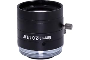 HTENG VISHI FA 6mm Machine Vision 1/1.8" Fixed Focus Lens Industrial Camera C-Mount Lens