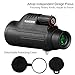 ZENQAI 10X42 Compact Monocular - Bright and Clear - Single Hand Focus - Waterproof, Fogproof - For Bird Watching, or Wildlife - Tripod For Hands Free Viewing - Daytime Use