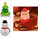 Iwako 4 pieces Christmas Tree Snowman Santa Claus Sleigh Japanese Erasers from Japan