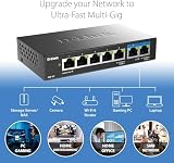 D Link DMS-107/B 7-Port Multi-Gig Unmanaged Switch 2.5G and Gigabit view 4