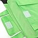 Dewsshine 2 Pack Home Kitchen Reusable Grocery Bags Foldable Shopping Tote Bag Organizer for Supermarket Trolley Cart Outdoor Camping (Green)