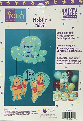 Winnie the Pooh 1st Birthday Hanging Mobile