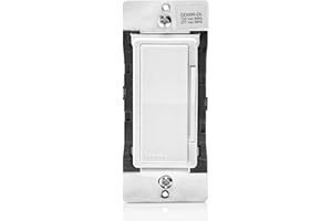 Leviton Decora Smart Dimmer Switch Companion for Multi-Location Dimming (Not for Stand-Alone use), 120/277VAC, 60Hz, DD00R-DLZ, White, Ivory, Light Almond