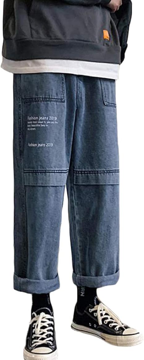 Amazon Gergeousデニムパンツ メンズ ゆったり ワイドパンツ デニム ポケット付き おしゃれ ジーンズ ストレート カジュアル ジーパン ストリート系 通学 秋 冬 ジーンズ 通販