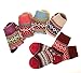 Color City Women's 5-pack Vintage Style Cotton Knitting Wool Warm Winter Crew Socks