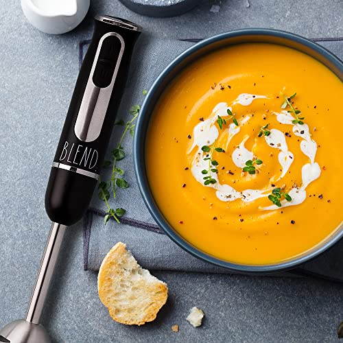 Rae Dunn Immersion Hand Blender Handheld Immersion Blender with Egg