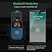 Bluetooth FM Transmitter, Bluetooth Car Adapter, FM Wireless Radio Transmitter for Car, Quick Charge 3.0 Dual USB Charger TF Card Support U disk MP3/WMA Music Play/Hands-free Calling